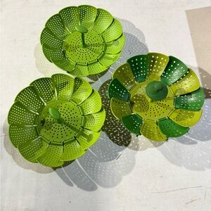 Green Collapsible Steamer Baskets